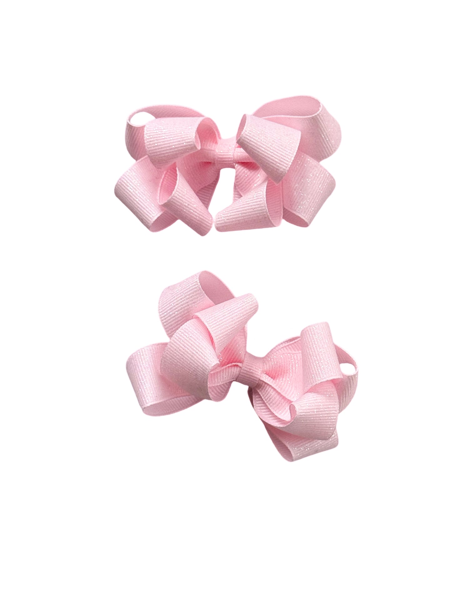 Moños Dobles Medianos Brillantes