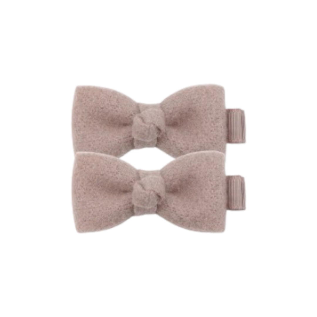 Clips Moños Corbatín Fieltro