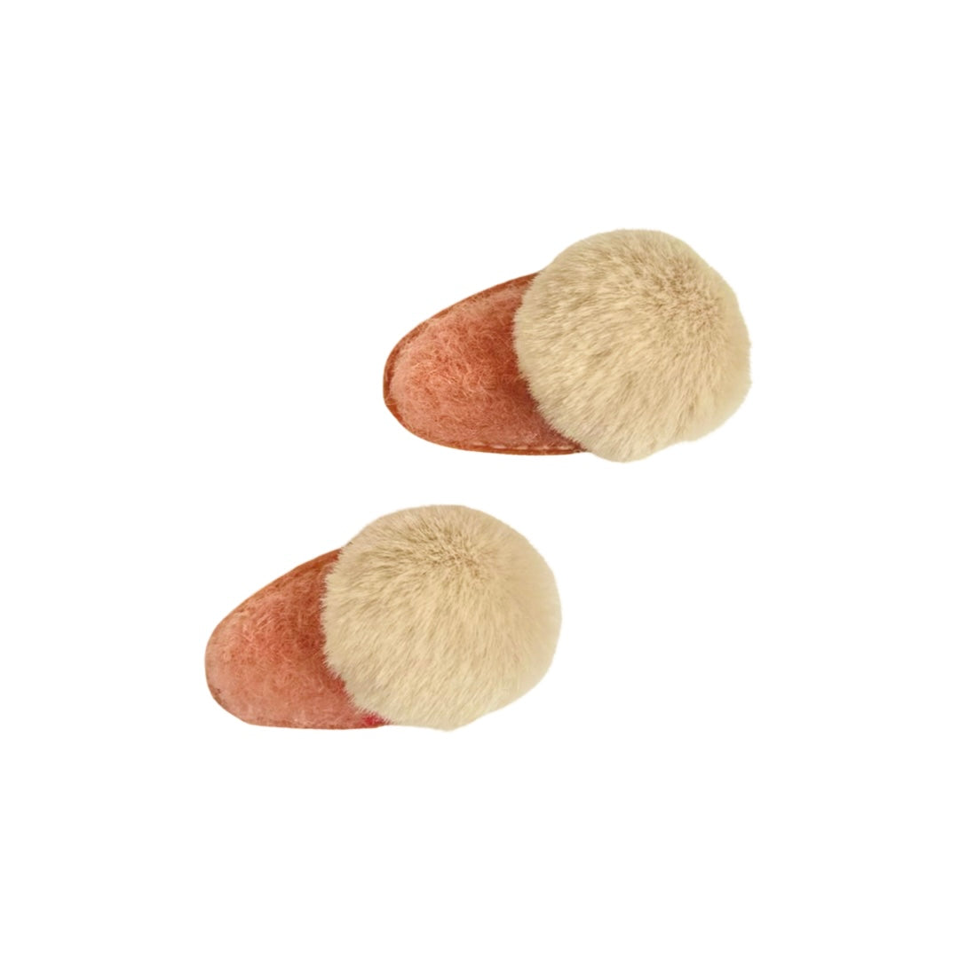 Snap Clips Pompones Peludos