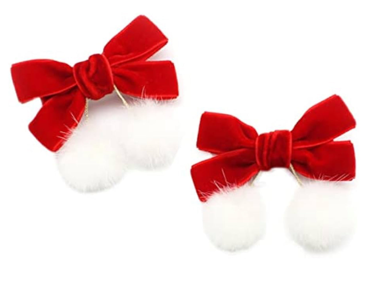 Clips Velvet Papá Noel