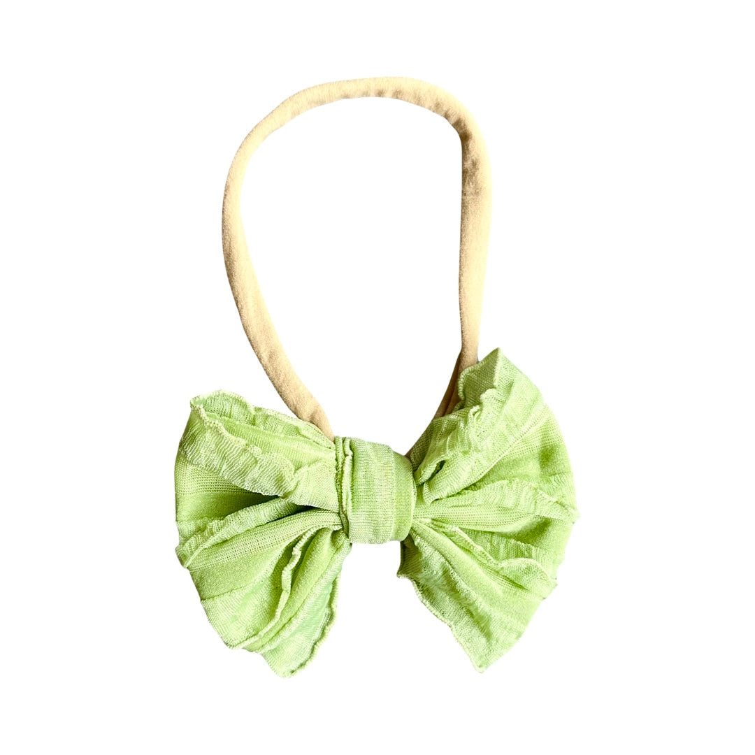 Balaca Elástica Moño Grande Tela