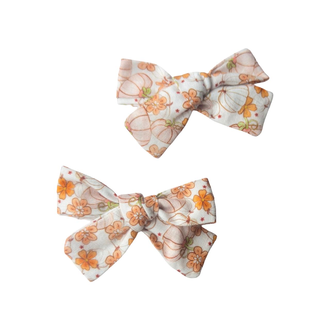 Par Moños Tela Estampados