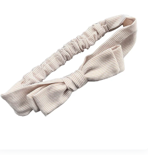 Balaca Elástica Moño Corbatín Rayas