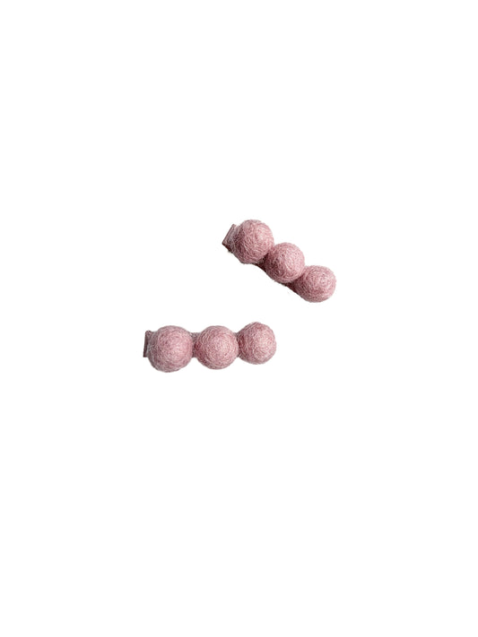 Clips Mini Pompones x 3