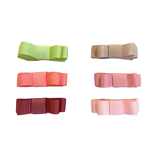 Moños Snap Clip Cute x6