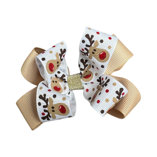 Clip Moño Doble Reno